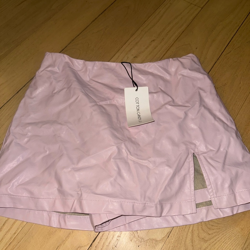 Cotton Candy Blush Mini Skirt